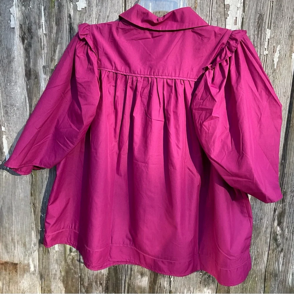 Entro Magenta Blouse - Picture 2 of 2
